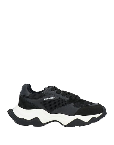 DSQUARED2 Sneakers Calfskin, Textile fibres