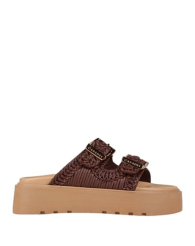 CASADEI Sandals CIOCCOLATO Synthetisches Material