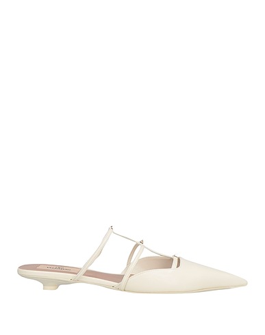 VALENTINO GARAVANI Mules and clogs Ivory Leather