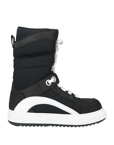 DSQUARED2 Stiefelette Schwarz Kalbsleder, Gewebefasern