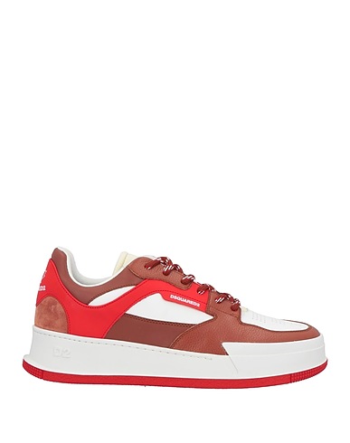DSQUARED2 Sneakers Brown Calfskin, Textile fibres