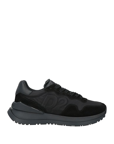 DSQUARED2 Sneakers Black Leather, Textile fibres