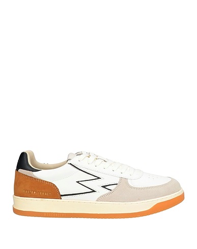 MOACONCEPT Sneakers White Leather, Textile fibres