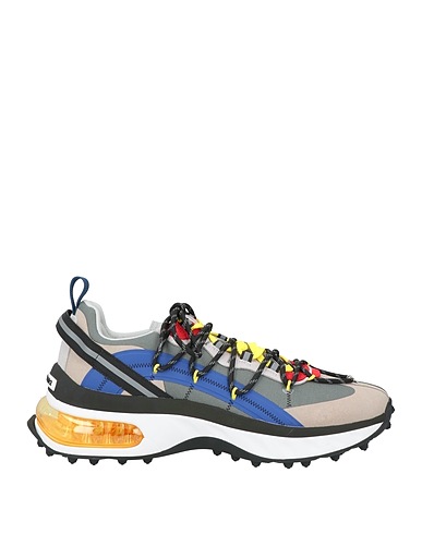 DSQUARED2 Sneakers Grau Leder, Gewebefasern