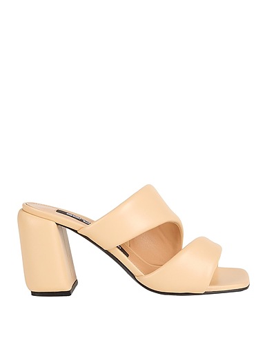 SERGIO ROSSI Sandals Beige Leather