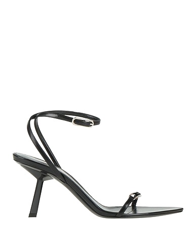 SAINT LAURENT Sandals Black Lambskin