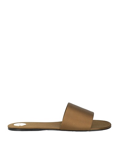 SAINT LAURENT Sandals Military green Textile fibers