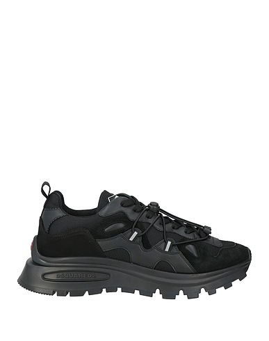 DSQUARED2 Sneakers Black Leather, Textile fibres