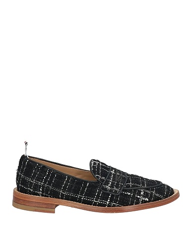 THOM BROWNE Loafers Black Textile fibers