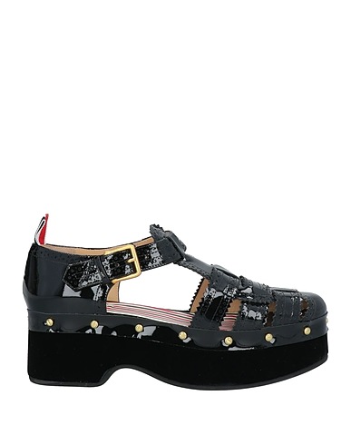 THOM BROWNE Sandals Black Leather
