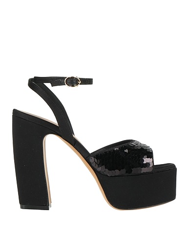 ROBERTO FESTA Sandals Black Textile fibers