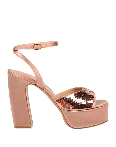 ROBERTO FESTA Sandals Light brown Textile fibres