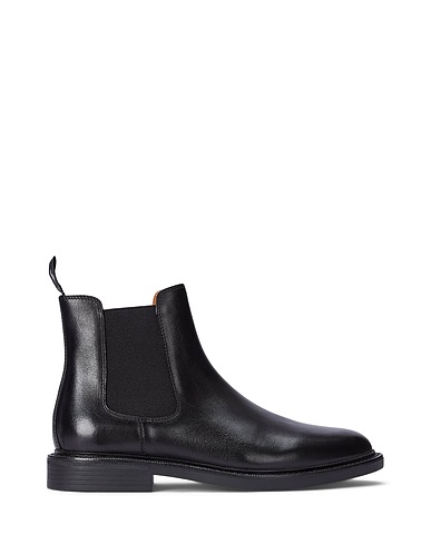 POLO RALPH LAUREN Ankle boot Black Leather