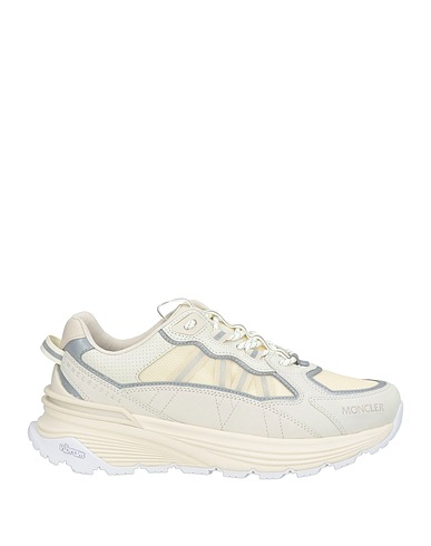 MONCLER Sneakers Light grey Leather, Textile fibres