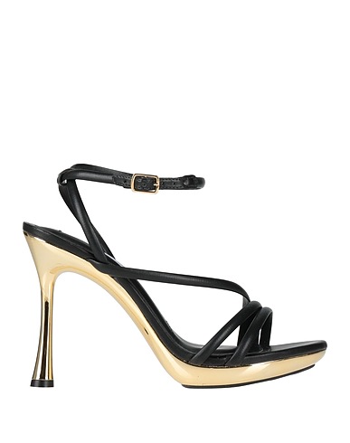 CECCONELLO Sandals Black Leather