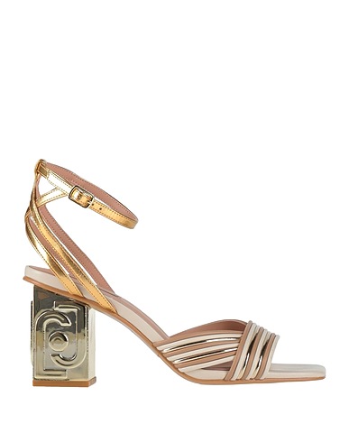 LIU •JO Sandals Gold Synthetic fibers