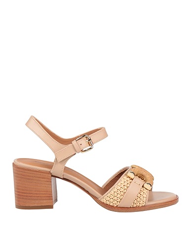 ROBERTO FESTA Sandals Beige Textile fibers