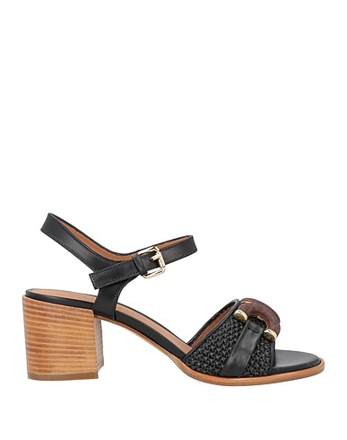 ROBERTO FESTA Sandals Black Textile fibers