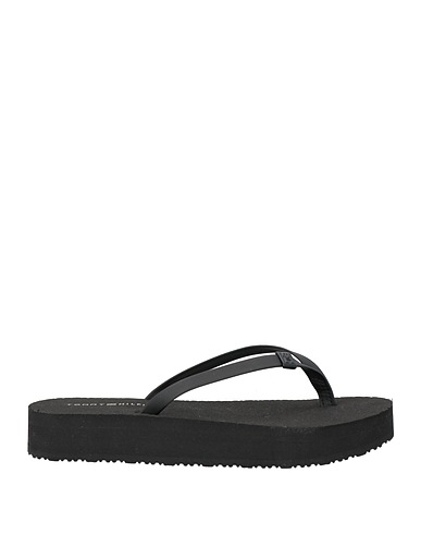 TOMMY HILFIGER Beach sandals  Black Rubber