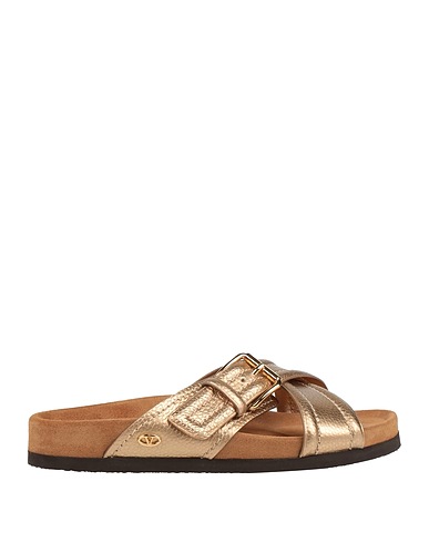 VALENTINO GARAVANI Sandals Gold Leather