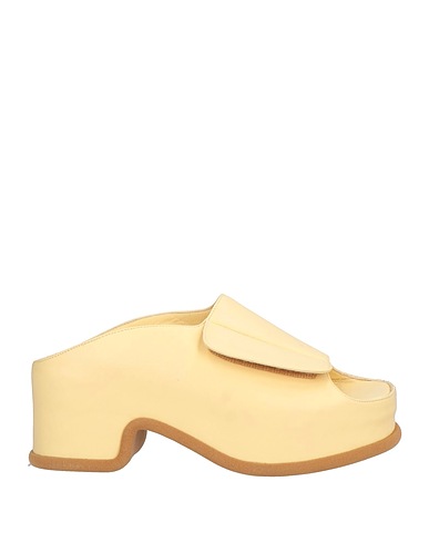 DRIES VAN NOTEN Sandals Pastel yellow Leather