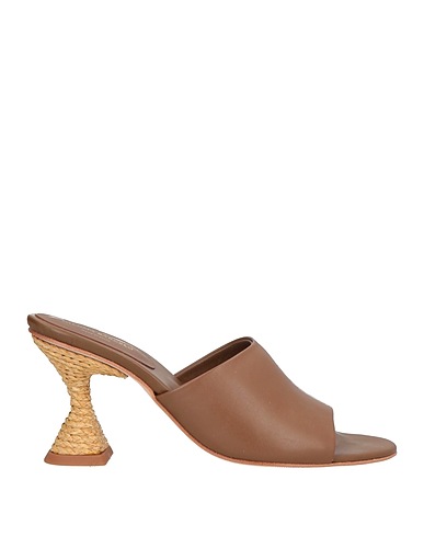 PALOMA BARCELÓ Sandals Brown Leather