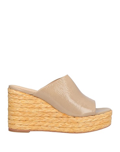 PALOMA BARCELÓ Espadrilles Khaki Leather