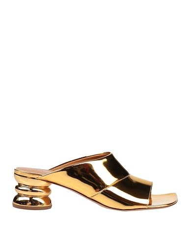 DRIES VAN NOTEN Sandals Gold Leather