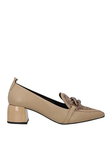 EZZIO Mocassino Khaki Pelle, Fibre tessili
