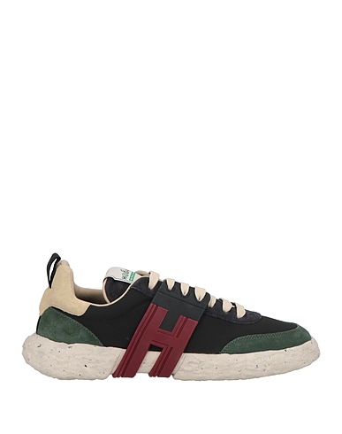HOGAN Sneakers 3R Black Leather, Textile fibres