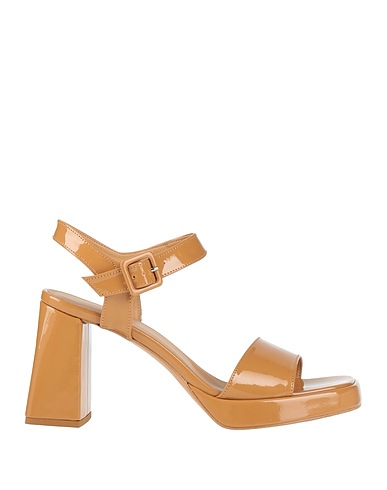 LIVIANA CONTI Sandali Cammello 80% Poliuretano, 20% Poliestere