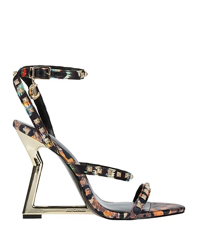 JUST CAVALLI Sandali Nero Fibre tessili