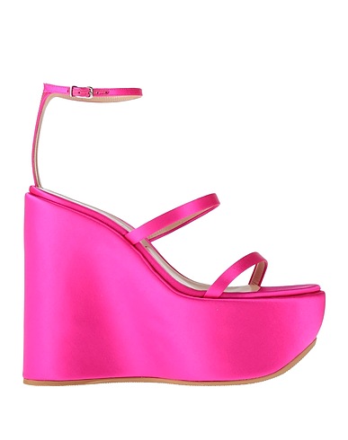 CASADEI Sandals Fuchsia Textile fibers