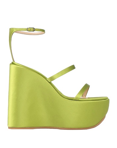 CASADEI Sandali Verde Fibre tessili