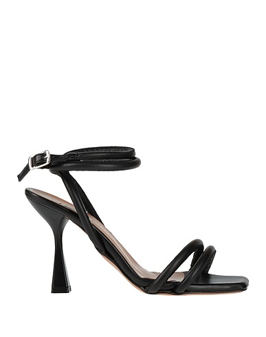 L'AMOUR by ALBANO Sandals Black Textile fibres
