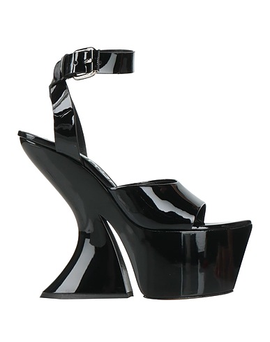 CASADEI Sandals Black Leather
