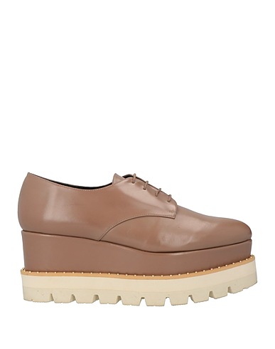 PALOMA BARCELÓ Laced shoes Light brown Calfskin