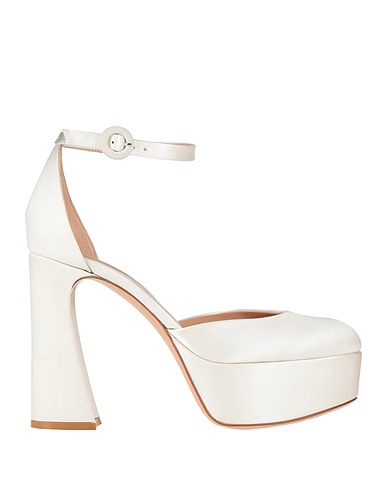 GIANVITO ROSSI Pump Off white Textile fibers