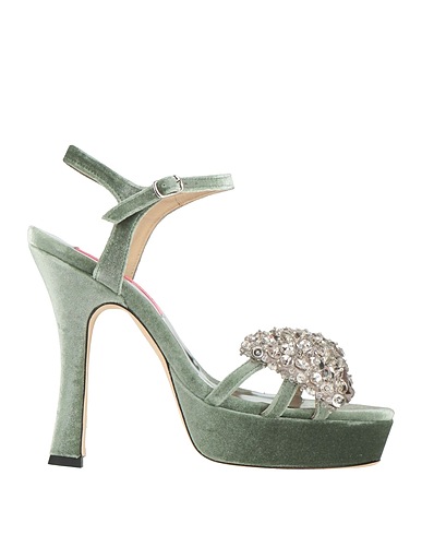 CUSTOMMADE Sandals Sage green Textile fibres