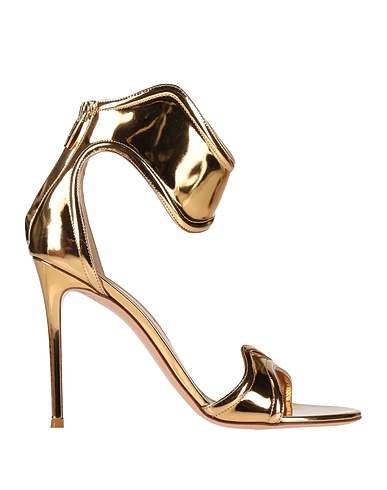 GIANVITO ROSSI Sandals Gold Leather