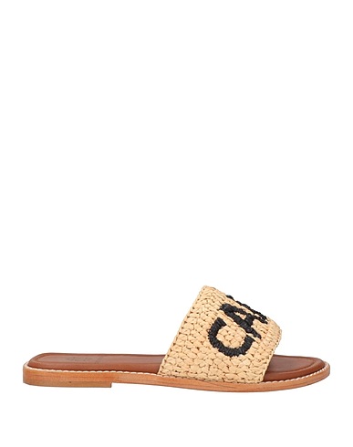 DE SIENA Sandals Beige Natural raffia