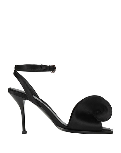 MCQUEEN Sandals Black Textile fibers