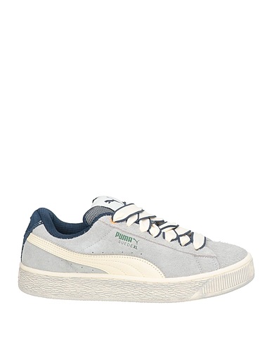 PUMA Sneakers Light grey Leather, Textile fibers