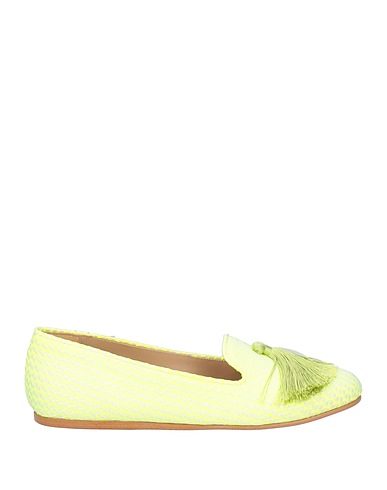 CHARLES PHILIP Milano Loafers Lime green Textile fibres