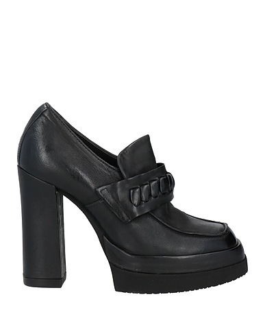 A.S.98 Loafers Black Leather
