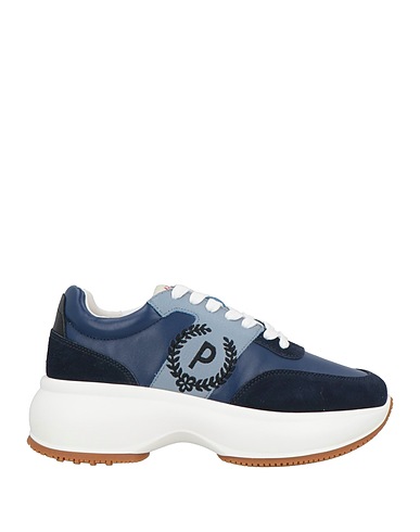 POLLINI Sneakers Navy blue Leather