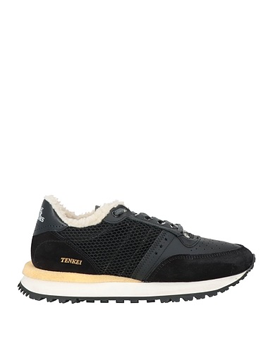HIDNANDER Sneakers Black Leather, Textile fibres