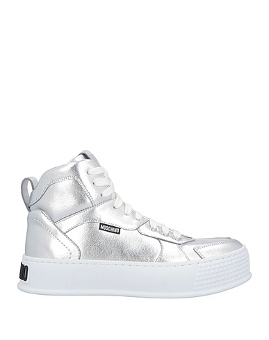MOSCHINO Sneakers Silver Textile fibers