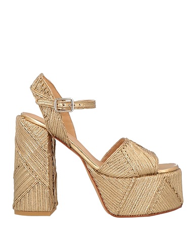 CASTAÑER Sandals Gold Leather