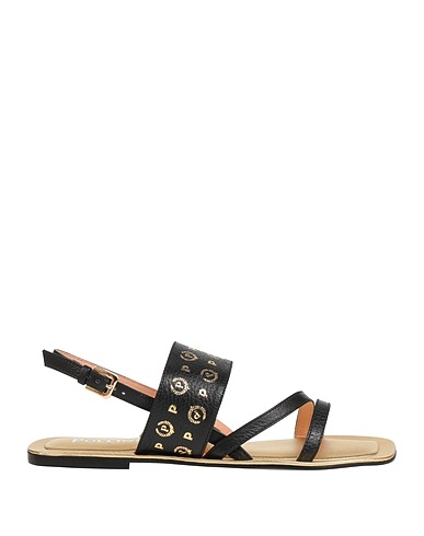 POLLINI Sandals Black Calfskin